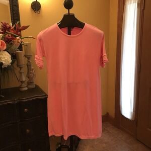 Crown & Ivy Pink T-Shirt Dress‎ Women's M #2155